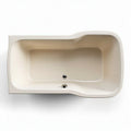 Banheira em acrílico 150 x 70 x 45 cm cor creme para banheiro